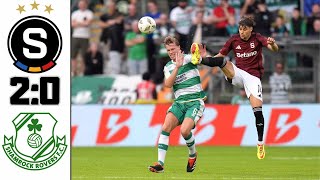 AC SPARTA PRAHA VS SHAMROCK ROVERS 2PŘEDKOLO LIGY MISTRŮ 2024 [upl. by Ayeka]