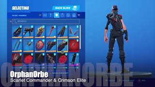 Best Combos For Scarlet Commander amp Crimson Elite NEW MONGRAAL SKIN  Fortnite [upl. by Penhall]