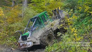 Débardage en hautes montagnes John deere 548 G3 HD [upl. by Koss]