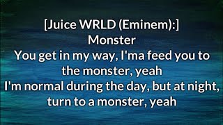 Godzilla  Eminem and Juice WRLD Clean With Lyrics [upl. by Aidin]