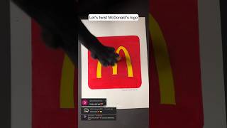 McDonalds LOGO CHANGED🤫 shorts art creative [upl. by Ameluz947]