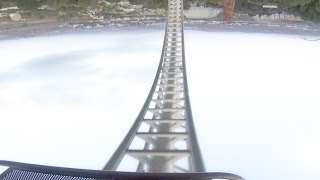 Full Throttle HDPOV Six Flags Magic Mountain [upl. by Aonehc929]