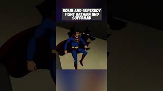 Robin And Superboy Fight Batman and Superman 😦 dccomics superman batman [upl. by Fredia146]