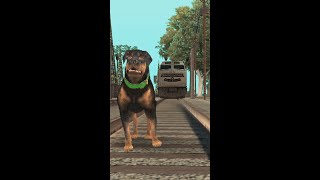 Chop Meets The Train in GTA San Andreas shorts [upl. by Shiau641]