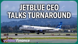 JetBlue CEO lays out airlines path back to profitability [upl. by Alakim635]