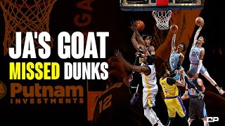 Ja Morants GREATEST Missed Dunks 😬  Highlights shorts [upl. by Wil37]