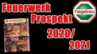 Hagebaumarkt Feuerwerksprospekt 20202021 PyroMan [upl. by Nylkaj]