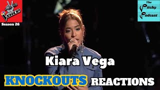 NBCs The Voice Season 26 Knockouts REACTIONS Kiara Vega [upl. by Idner]