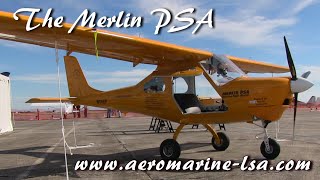 Merlin PSA single seat experimental sport aircraft from Aeromarine LSA [upl. by Pisarik]