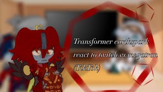 Transformer earthspark react to twitch Vs megatron  Tiktok Aira  🇺🇸 [upl. by Zashin705]