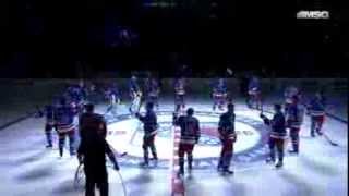 New York Rangers Player Introductions 201314 Home Opener [upl. by Annais]