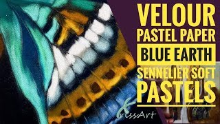 How to use Velour Pastel Paper with Soft Pastels 2018 [upl. by Serica268]