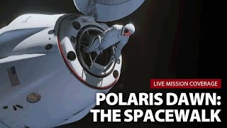 Watch live Polaris Dawn astronauts make first commercial spacewalk from SpaceX Dragon spaceship [upl. by Enileme]