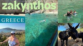 ZAKYNTHOS greek island  travel vlog boat tour little chats best beaches [upl. by Marya]