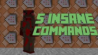 5 Insane Things You Can Do With Command Blocks Command Block Tutorial [upl. by Fisa52]