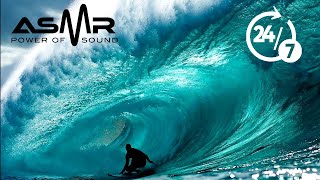 🔴 ASMR 247 Waves of the World  Tahiti and Hawaii  With Relaxing Music☑️ [upl. by Beryl]