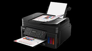 Canon PIXMA MegaTank G7020 Wireless AllInOne Inkjet Printer Copier Scanner amp Fax [upl. by Chaing780]