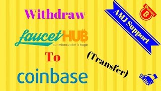 BTC  WithdrawTransfer ►FaucetHub to Coinbase [upl. by Ahsekal]