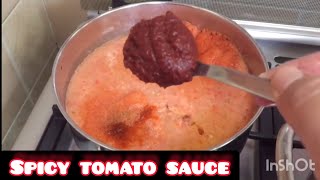 How to make Koshari Sauce  Spicy Tomato Sauce cooking [upl. by Columba]