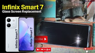 INFINIX SMART 7 Glass Screen Replacement [upl. by Aisyle682]