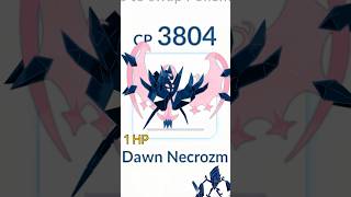 1 HP✨️Dawn Wings Necrozma Destroy Grunt too Badly in pokemongo shorts [upl. by Immanuel]