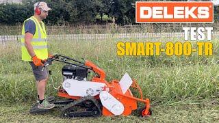 DELEKS® SMART800TR prova in campo della trinciatrice per terreni in pendenza [upl. by Groome]