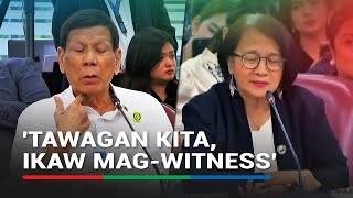 Duterte invites Castro to witness a murder Ayoko maging katulad mo she answers [upl. by Gardie]