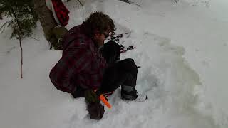 broomstick lake snowshoeing [upl. by Imaj]