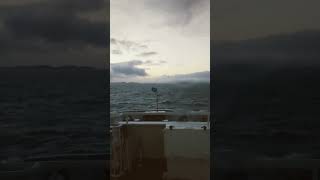 Quite wet views from the Islay ferry during this November crossing [upl. by Suravat]