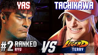 SF6 ▰ YAS 2 Ranked Ryu vs TACHIKAWA Terry ▰ High Level Gameplay [upl. by Immaj]