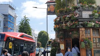 London walks  008 Notting Hill Gate Churchill Arms London Pubs [upl. by Dee172]