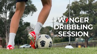 Winger Specific Dribbling Session  Improve Skills [upl. by Mixie]