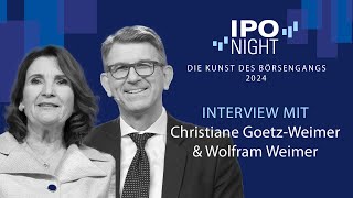 IPO Night 2024  Interview mit Christiane GoetzWeimer und Wolfram Weimer [upl. by Lletnohs875]