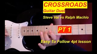 CROSSROADS DUEL  Pt 14  NO TALKING EASY TO FOLLOW NOTE FOR NOTE GUITAR LESSON [upl. by Alderson]