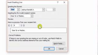 Mail Merge with Outlook Word and Excel 2010 [upl. by Nahgen]