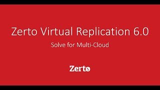 Introducing Zerto Virtual Replication 60  Webinar [upl. by Nyladgam]