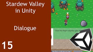 Stardew Valley like Game in Unity Episode 15 Dialogue system [upl. by Couq]