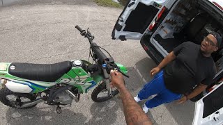 Scammer Tries To Sell Me Stolen Lemon Pit Bike With Flat Tires For 150 [upl. by Emilio345]