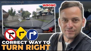 Turning Right At JunctionsPass Your Driving Test [upl. by Pettit]