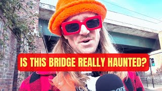 LOOKING INTO THINGS HAUNTED BRIDGE IN CHEADLE HULME ghosts railway hauntedrailwaystation vlog [upl. by Nialb37]