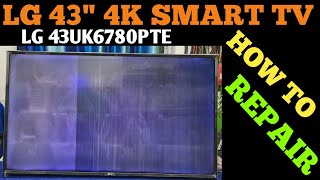 LG 43quot 4K UHD TV MULTIPLE VERTICAL LINE ON THE SCREEN HOW TO FIX  MODEL NUMBER LG 43UK6780PTE [upl. by Saree]