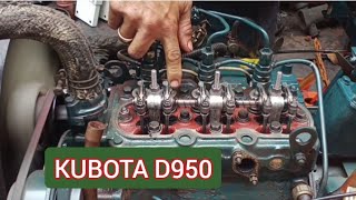 TUNE UP OF KUBOTA D950 [upl. by Ettenoitna893]