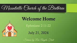 Mountville Church of the Brethren Worship on July 21 2024 [upl. by Hedvah316]