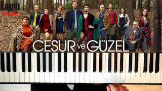 Cesur ve Guzel  Aci cekiyorum  Piano Tutorial [upl. by Gardas761]