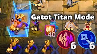 GATOTKACA IMMORTALS TITAN MOOD WITH 40 DEVINE STACKS  MLBB MAGIC CHESS BEST SYNERGY COMBO TERKUAT [upl. by Nylrahc344]