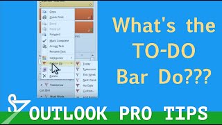 How to Use the quotToDo Barquot in Microsoft Outlook [upl. by Giavani409]