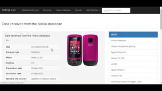 Nokia warranty and network check by IMEI [upl. by Akimahs]