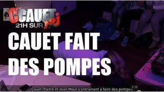 Cauet Piètre et Jean Moul sentraînent à faire des pompes   CCauet sur NRJ [upl. by Aniar]