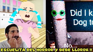 ESCUELITA DEL HORROR Y BEBÉ LLORÓN   2 Juegos de Terror con Pepe el Mago [upl. by Silisav341]