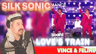 FIRST TIME HEARING  Silk Sonic Billboard Music Awards 2022 Performance quotLoves Trainquot [upl. by Anniala]